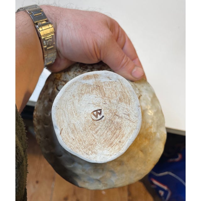 Brutalist Danish Ceramic Vase from Conny Walther, 1970s For Sale - Image 4 of 10