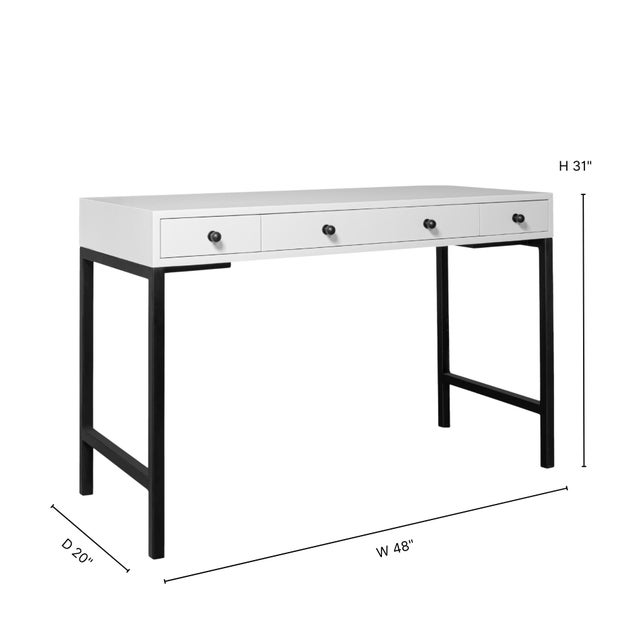 Modern Maple Writing Desk - Pink For Sale - Image 3 of 8