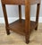 Metal Antique French Oak Bedside Table with Marble Top For Sale - Image 7 of 11