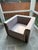 Suede Armchair in the Style of Minotti’s Suitcase Collection For Sale - Image 10 of 12