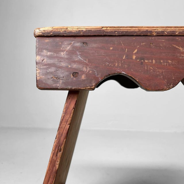 Minimalist Fumidai Wooden Step Stool, Japan, 1920s For Sale - Image 10 of 12