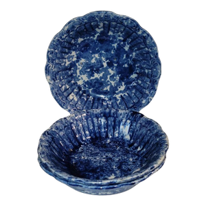 19th Century Set of Three Sponge Serving Bowls