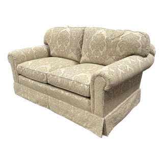 Henredon Schoonbeck Collection Damask Loveseat For Sale