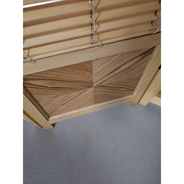 French Blonde Beech Room Divider, 1960s For Sale - Image 8 of 17