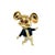 Elevate your accessory game with this exquisite gold mouse figurine brooch pin, crafted from luxurious 18k yellow gold,...