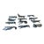 Set of 12 Art Deco Silver-Plated Figural Knife Rests, in the Manner of Christofle For Sale