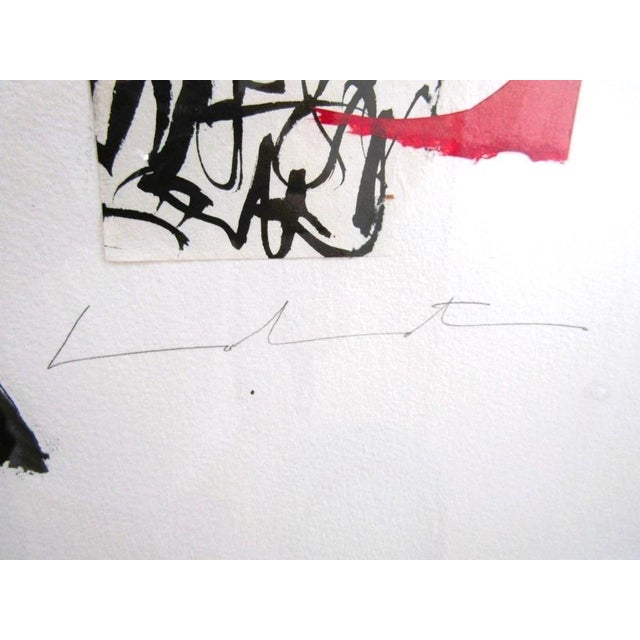 Japanese Original Woodblock Print in the Style of Haku Maki Signed Framed Glass For Sale In Miami - Image 6 of 9