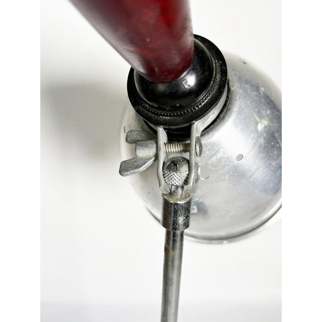 20th Century Industrial Table Lamp with Aluminium Shade, France For Sale - Image 10 of 17