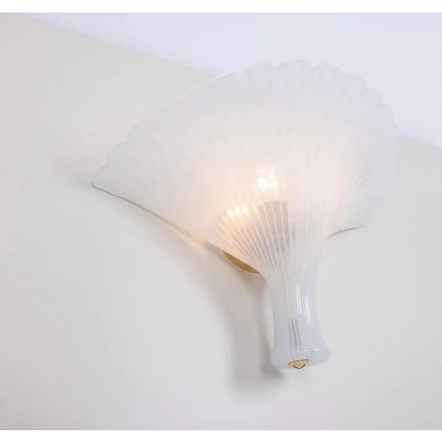 Large Murano Glass Wall Sconce attributed to Barovier & Toso, Italy, 1970s For Sale - Image 9 of 13