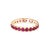14k Gold Round Ruby Eternity Band Stacking Ring Size 5.5 For Sale In New York - Image 6 of 12