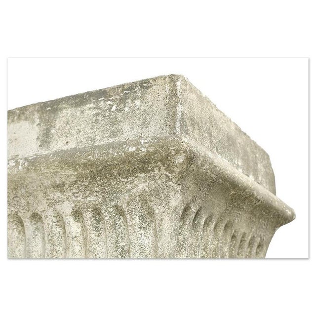 Curved Pedestal in Stone For Sale - Image 5 of 6