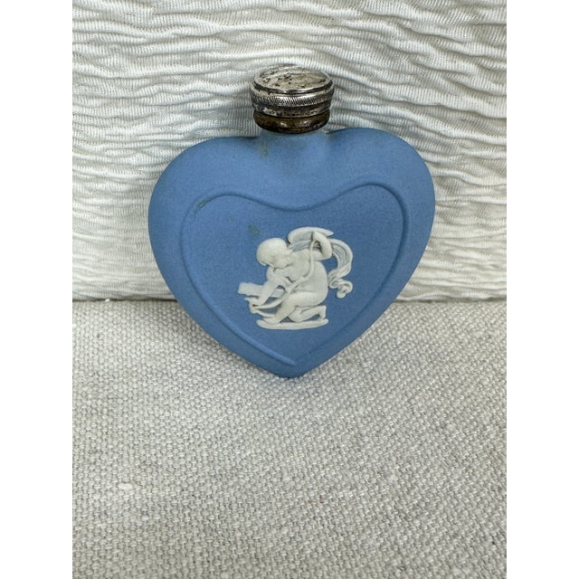 Ceramic Vintage Wedgwood Jasperware Heart Perfume Bottle For Sale - Image 7 of 7