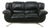 Nicoletti Modern Black Leather Sofa For Sale