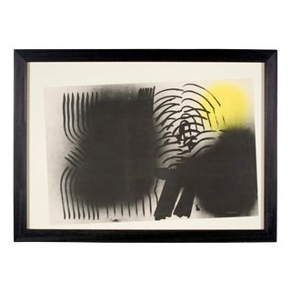 Hans Hartung, 1971, Crayon & Lithograph, Framed For Sale