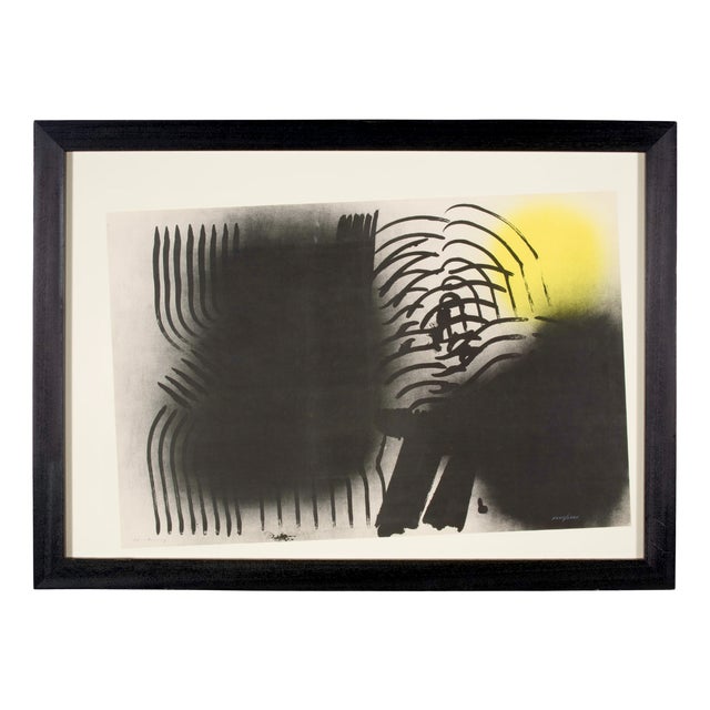 Hans Hartung, 1971, Crayon & Lithograph, Framed For Sale
