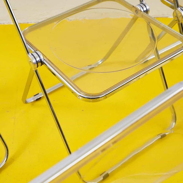 Plia Chairs by Anonima Castelli, Set of 6 For Sale - Image 4 of 8