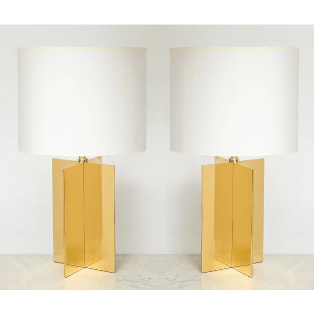 Bespoke "Croisillon" Lamps in the Jean Michel Frank Manner - a Pair For Sale - Image 9 of 9