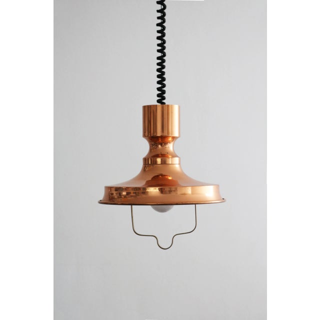 Danish Copper Pendant Light by Vitrika, 1960s For Sale - Image 9 of 9