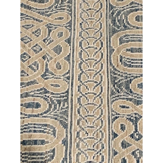 Modern Vespero Beige, Blue and White Hand Knotted Wool Rug by Doris Leslie Blau For Sale - Image 4 of 7