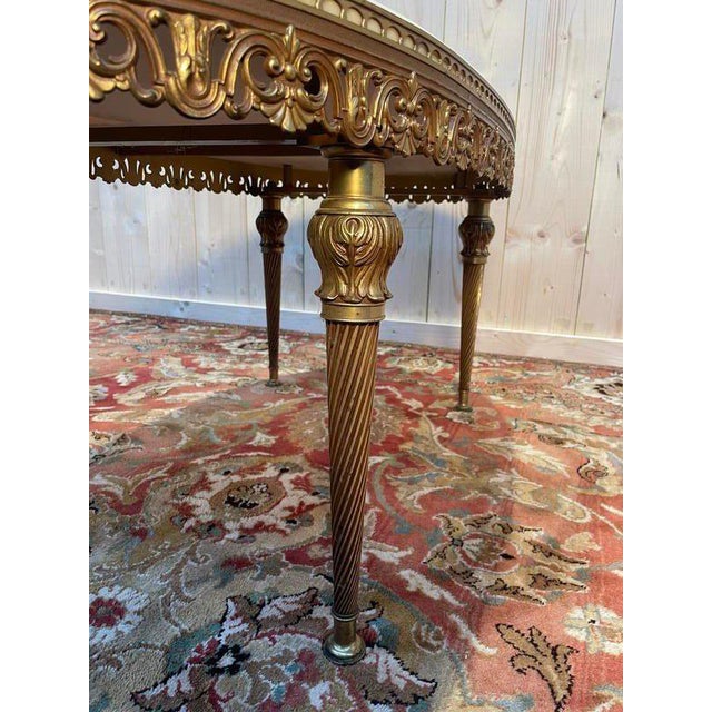 Louis XVI Style Oval Coffee Table For Sale - Image 3 of 6
