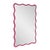 Maya Rectangular Waved Edge Mirror in Glossy Hot Pink For Sale - Image 11 of 11