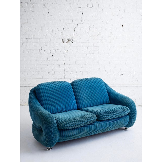 Mid-Century Modern Mid-Century Space Age Loveseat For Sale - Image 3 of 12