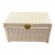 Late 20th Century Damita Scallop Rattan Storage Chest For Sale