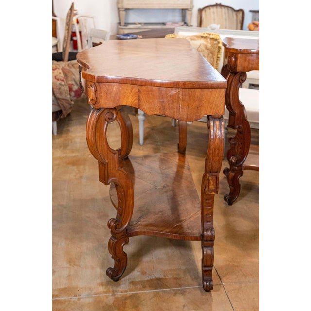 19th Century Pair of Italian Louis Philippe Consoles Circa 1860 For Sale - Image 14 of 16