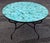 Sculpture Materials 48" Handcrafted All Emerald Moroccan Mosaic Table, Squares For Sale - Image 7 of 7