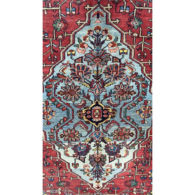 Textile Antique Persian Halvai Bidjar Rug 4’9" X 7’1” For Sale - Image 7 of 7