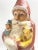 Mid 20th Century Vintage Folk Art Paper Mache Santa Figure – Hand Painted Mid Century Christmas Decor For Sale - Image 5 of 12