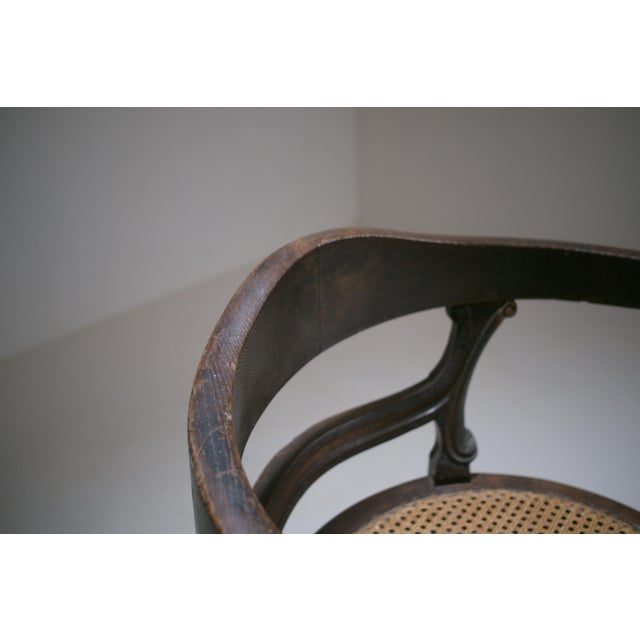 Louis-Philippe French Oak Desk Armchair, 1890s For Sale - Image 11 of 18