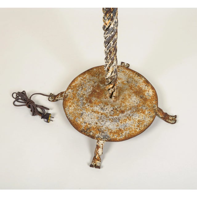 Metal A Continental Painted Steel Floor Lamp For Sale - Image 7 of 8