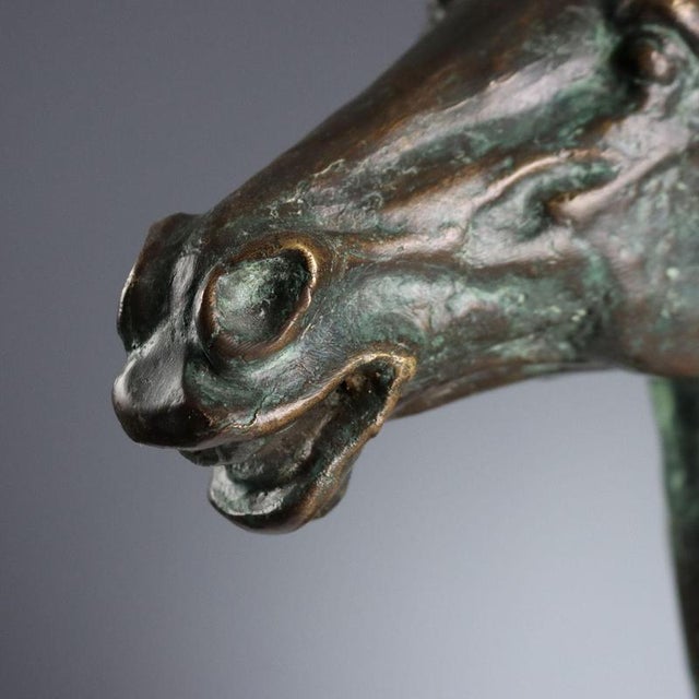 Bronze Horse Head by Anna Blasi For Sale - Image 4 of 10