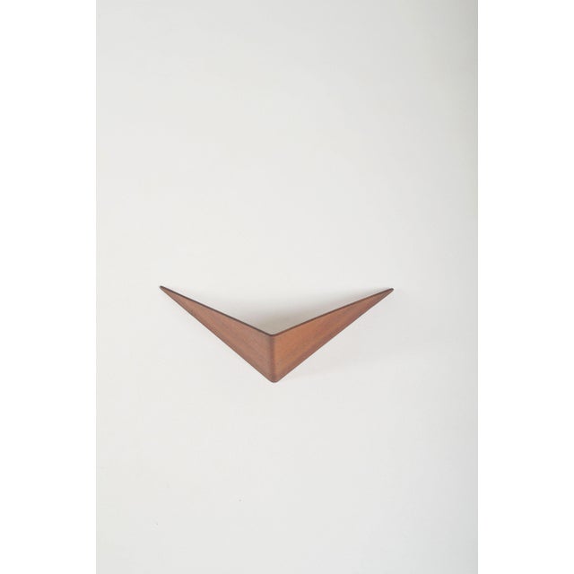 Wood Danish Butterfly Wall Shelf attributed to Poul Cadovius for Cado, 1950s For Sale - Image 7 of 7