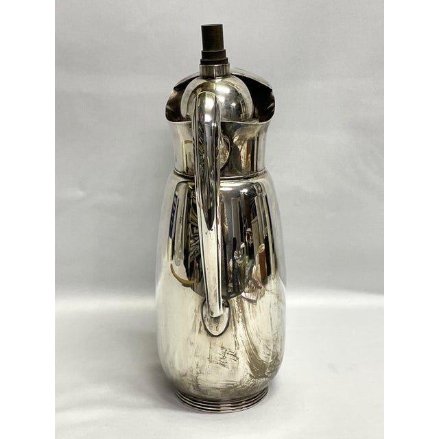 Art Deco Wallace Silverplate Lidded Water Pitcher For Sale - Image 3 of 10
