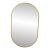 Metal Framed Oval Mirror For Sale