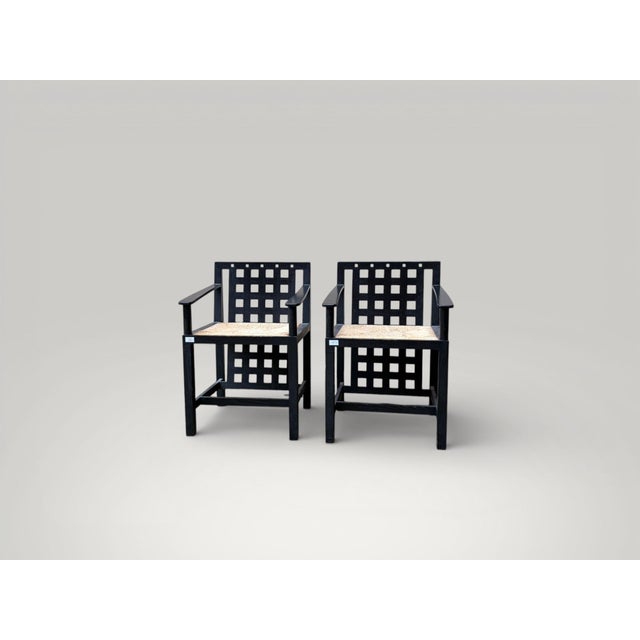 DS3 Chairs by Charles Rennie Mackintosh for Cassina, 1960s, Set of 2 For Sale - Image 3 of 11