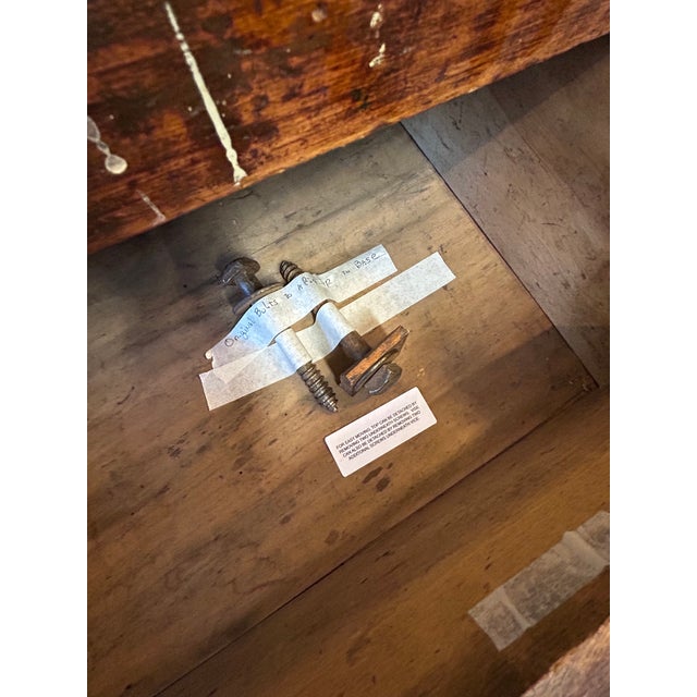 1900 - 1909 Antique Hammacher Schlemmer Rock Maple Workbench Table For Sale - Image 5 of 12