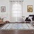9x9 Square Azure Elegance Blue Floral Modern Handmade Mohair Oushak Carpet Rug For Sale - Image 4 of 7