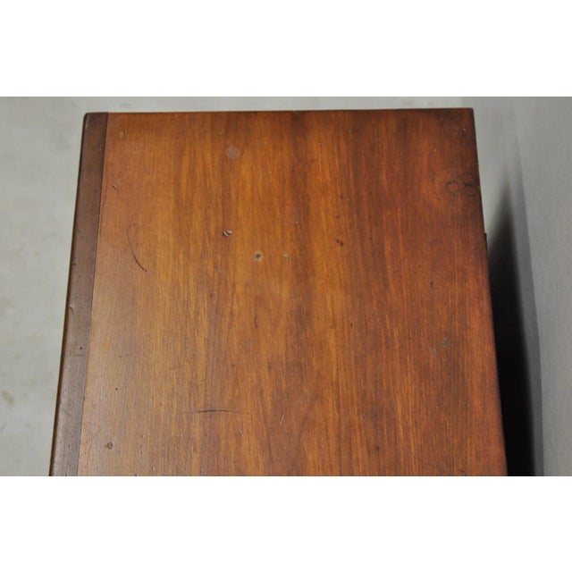 Antique Walnut Miniature Salesman Sample Small Chippendale Chest of Drawers For Sale - Image 9 of 16
