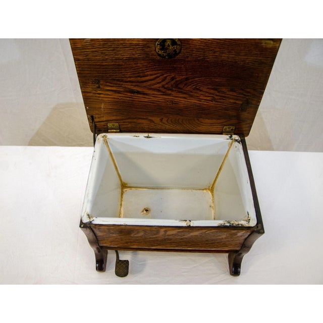 Black Early 20th Century Victorian Oak Footstool For Sale - Image 8 of 12