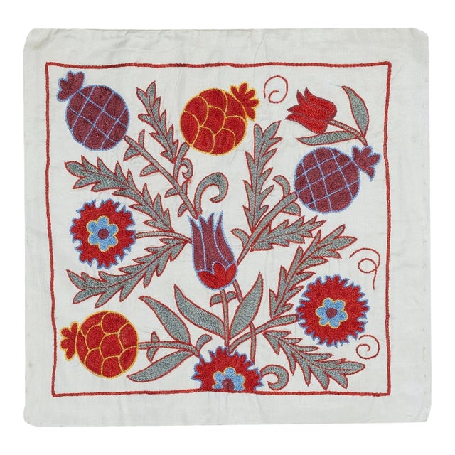 20"x20" Modern Cushion Cover Made of Cotton. Embroidery Pillow. New Throw Pillow For Sale