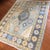 Contemporary Turkish Oushak Rug in Light Green and Charcoal With Yellow Accents, | 5'1" X 6'9" For Sale - Image 4 of 5