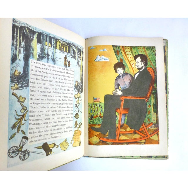 1944 Folk Art Abraham Lincoln Children's Book For Sale In Los Angeles - Image 6 of 8