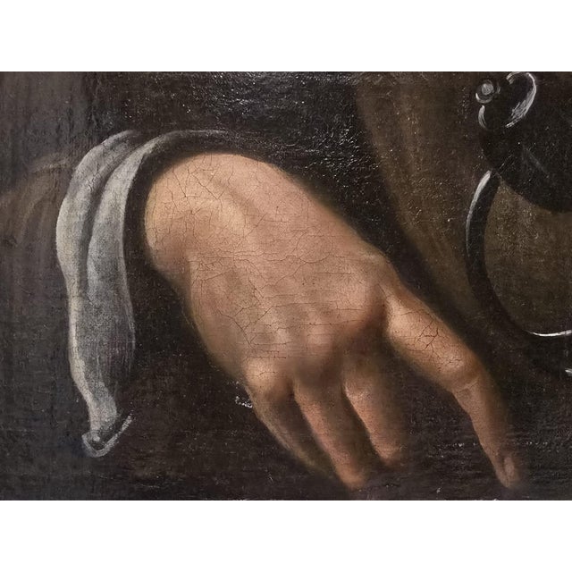 Circle of Simon Vouet, Portrait of a Young Man, 17th Century, Oil Painting on Canvas For Sale - Image 10 of 13