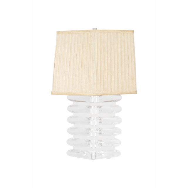 Mid-Century Modern Vintage Large Bauer Clearlite Lucite Lamps - a Pair For Sale - Image 3 of 8