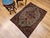 19th Century Farahan Rug, Hand-Knotted Wool, Floral Pattern, Tan & Navy, 4x5 For Sale In Chicago - Image 6 of 16