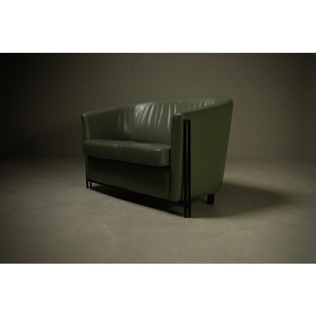 Vintage Leather Club Sofa by Touche, 1980s For Sale - Image 4 of 11