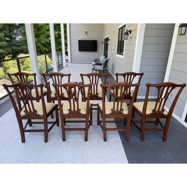 Set of 8 Mahogany Chippendale Dining Chairs — Anthony Hay Design For Sale In New York - Image 6 of 8